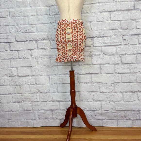 Free People Romi Mesh Aztec Print Mini Skirt - Picture 2 of 9